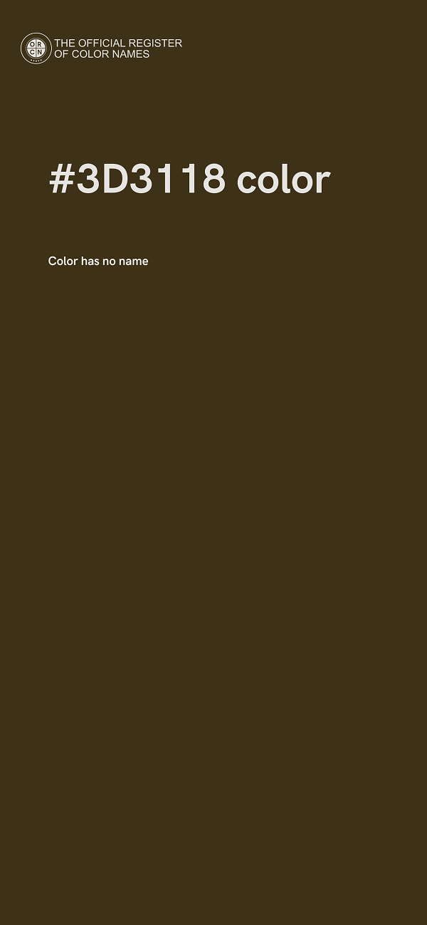#3D3118 color image