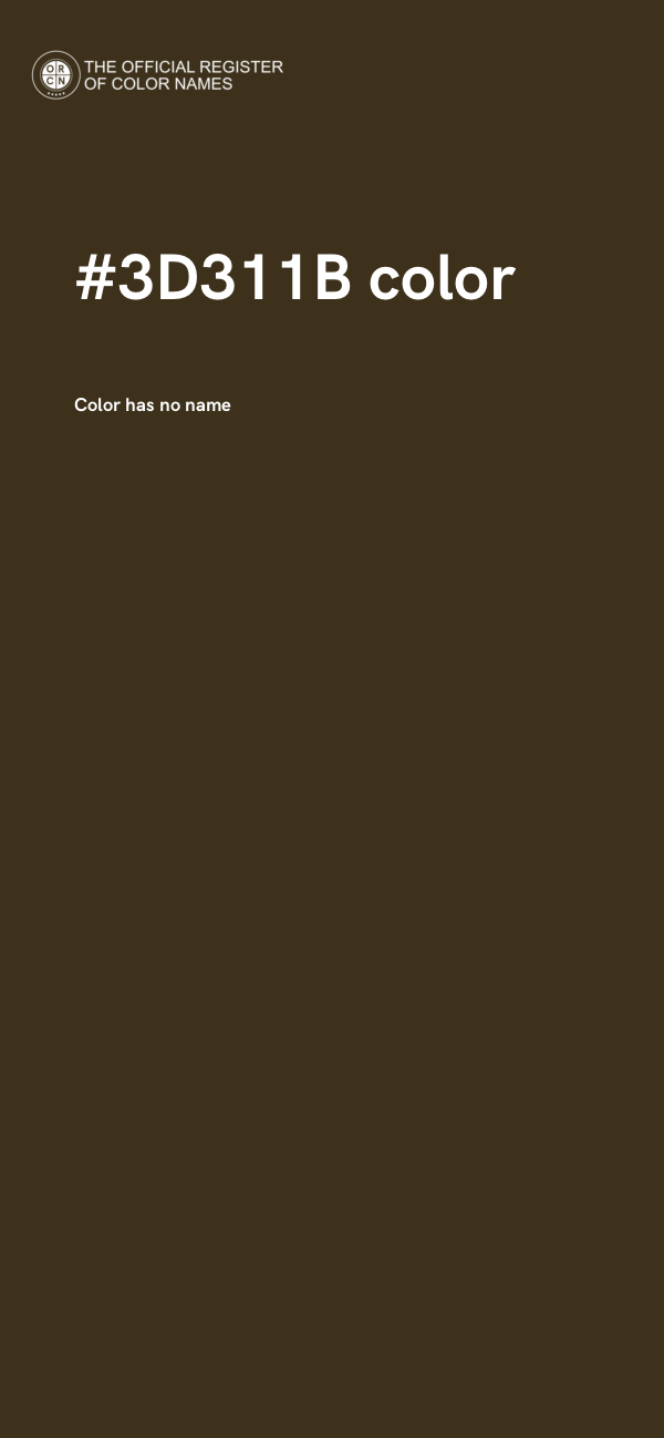 #3D311B color image