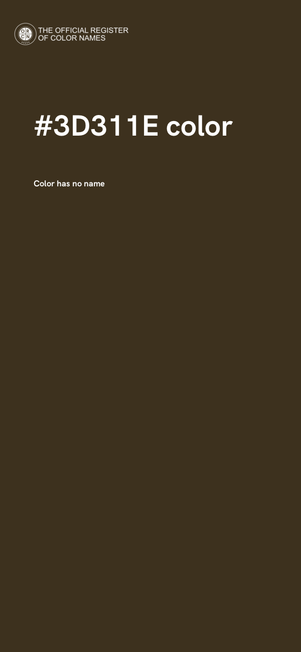#3D311E color image