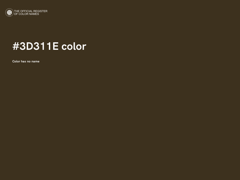 #3D311E color image