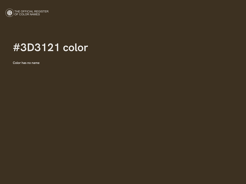 #3D3121 color image