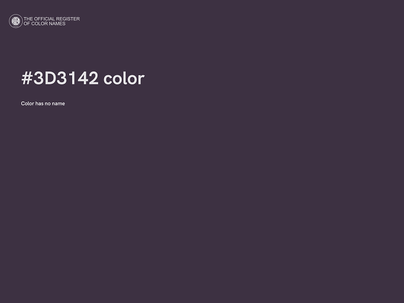 #3D3142 color image