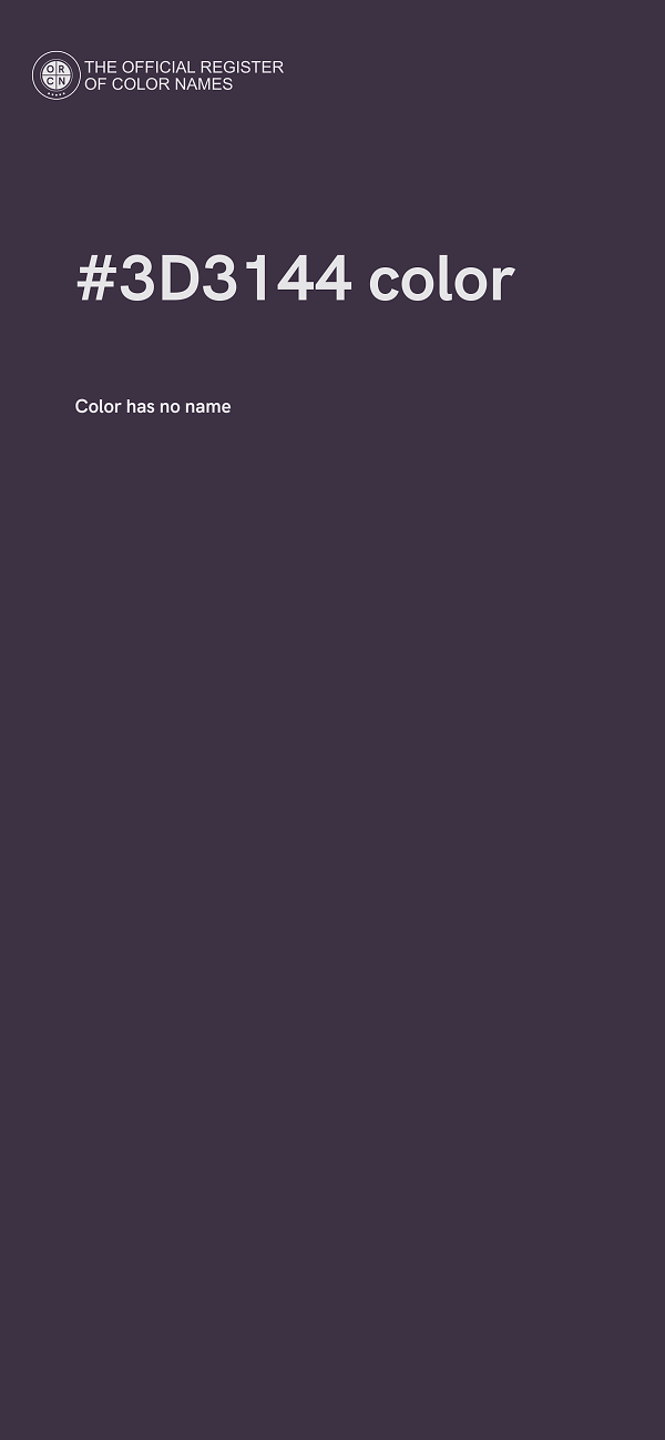 #3D3144 color image