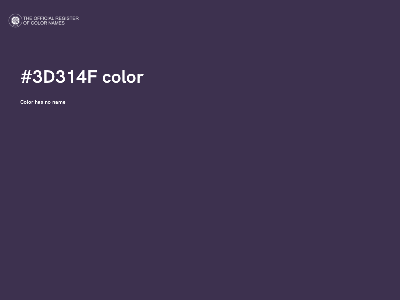 #3D314F color image