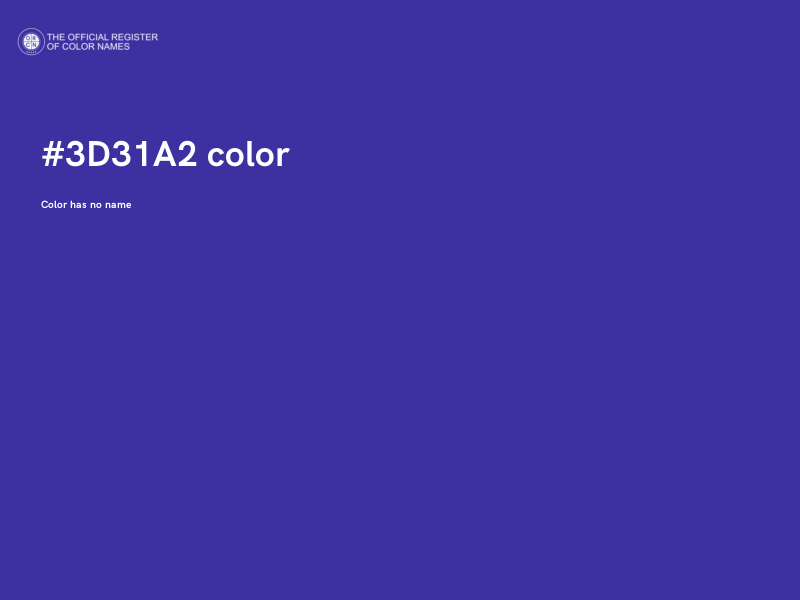 #3D31A2 color image