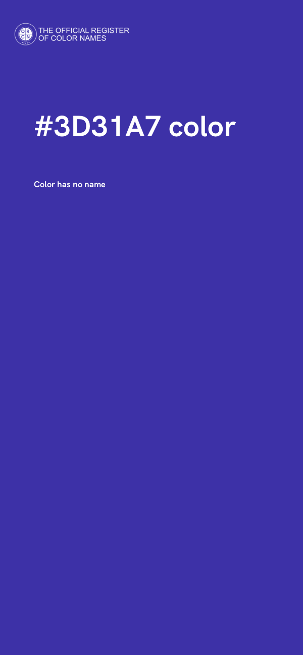 #3D31A7 color image