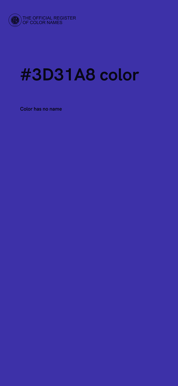 #3D31A8 color image
