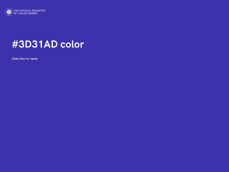 #3D31AD color image