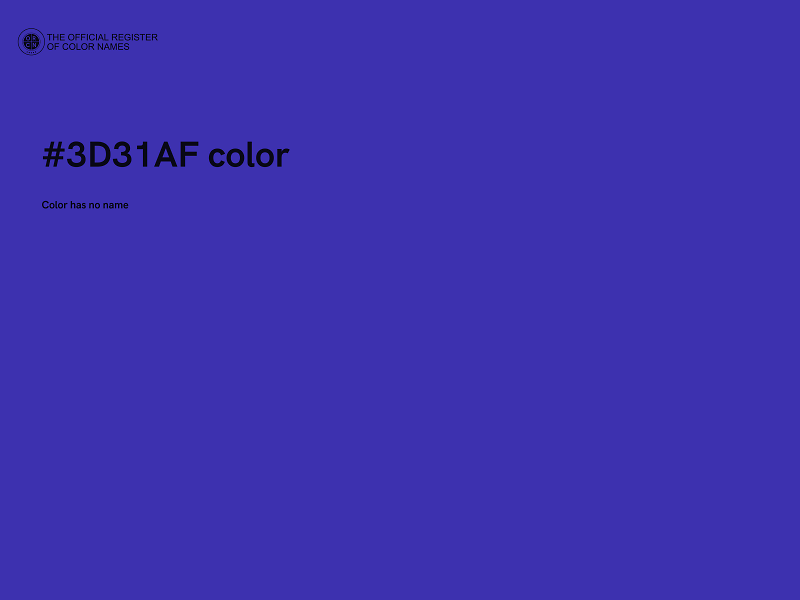#3D31AF color image