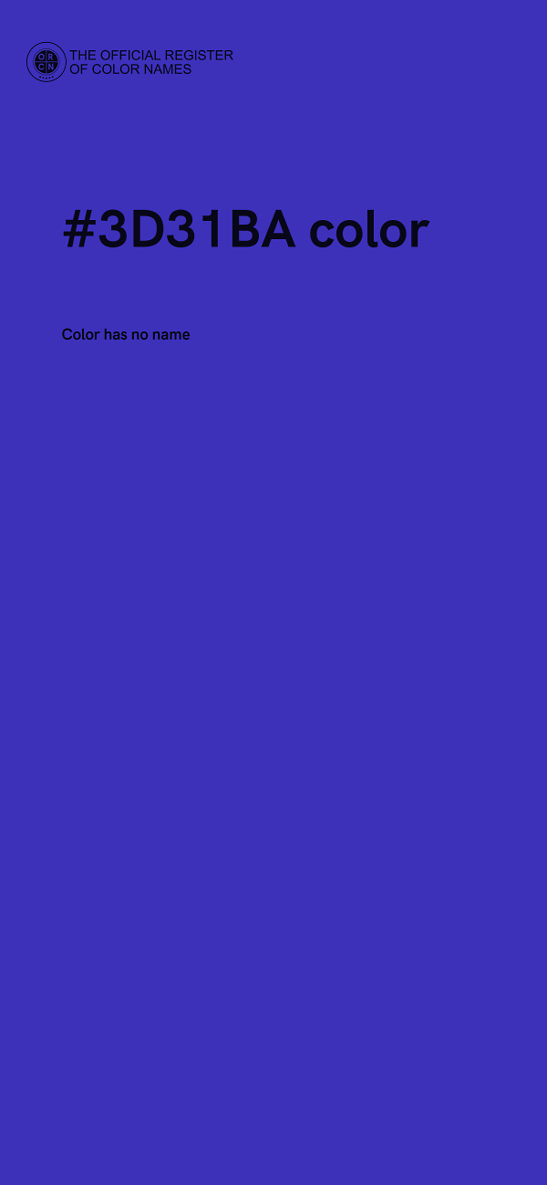 #3D31BA color image