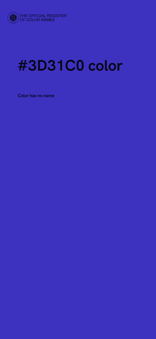 #3D31C0 color image