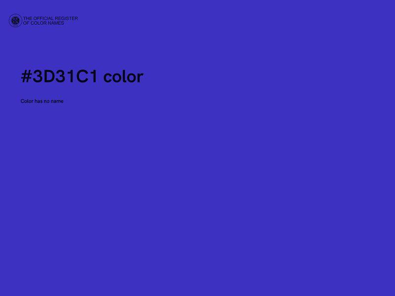 #3D31C1 color image