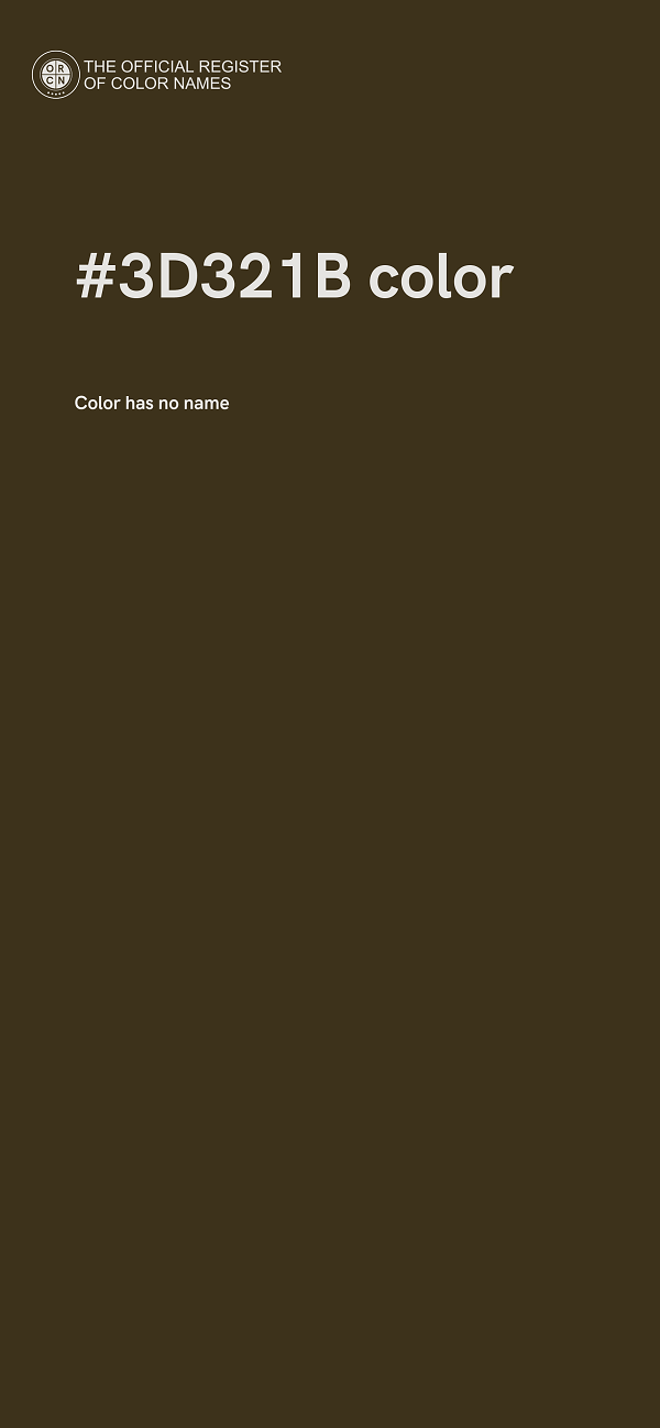 #3D321B color image