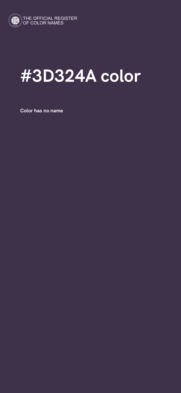 #3D324A color image