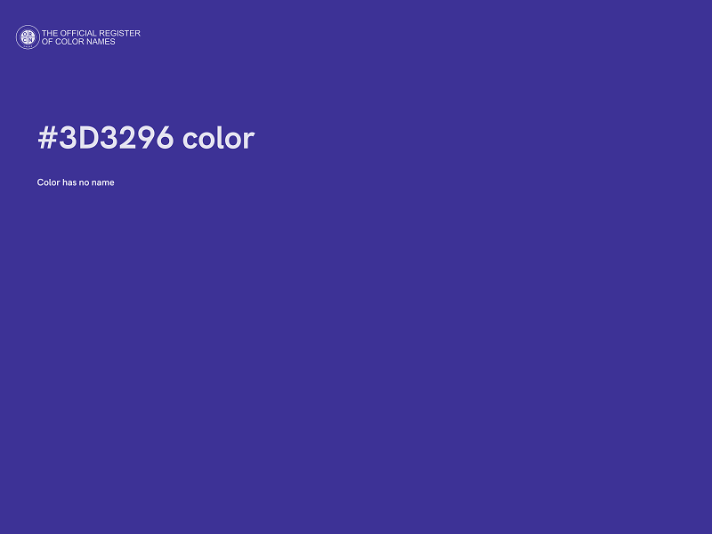 #3D3296 color image