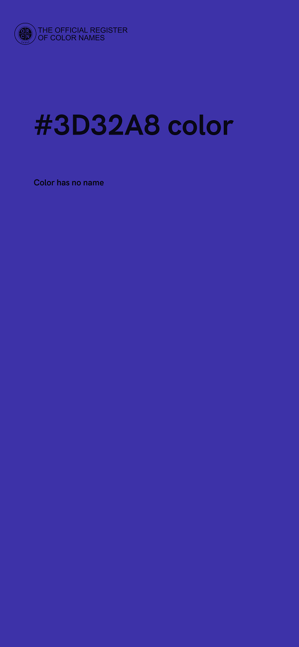 #3D32A8 color image