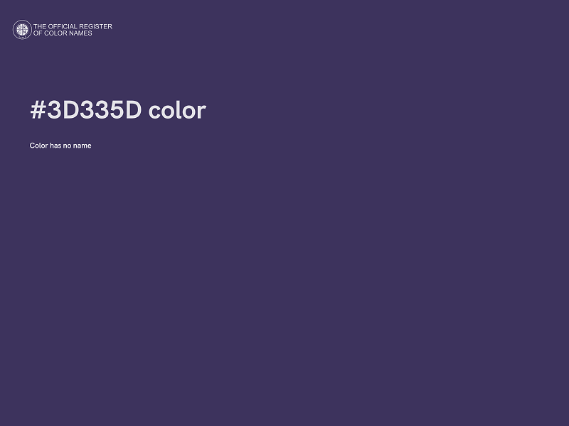 #3D335D color image