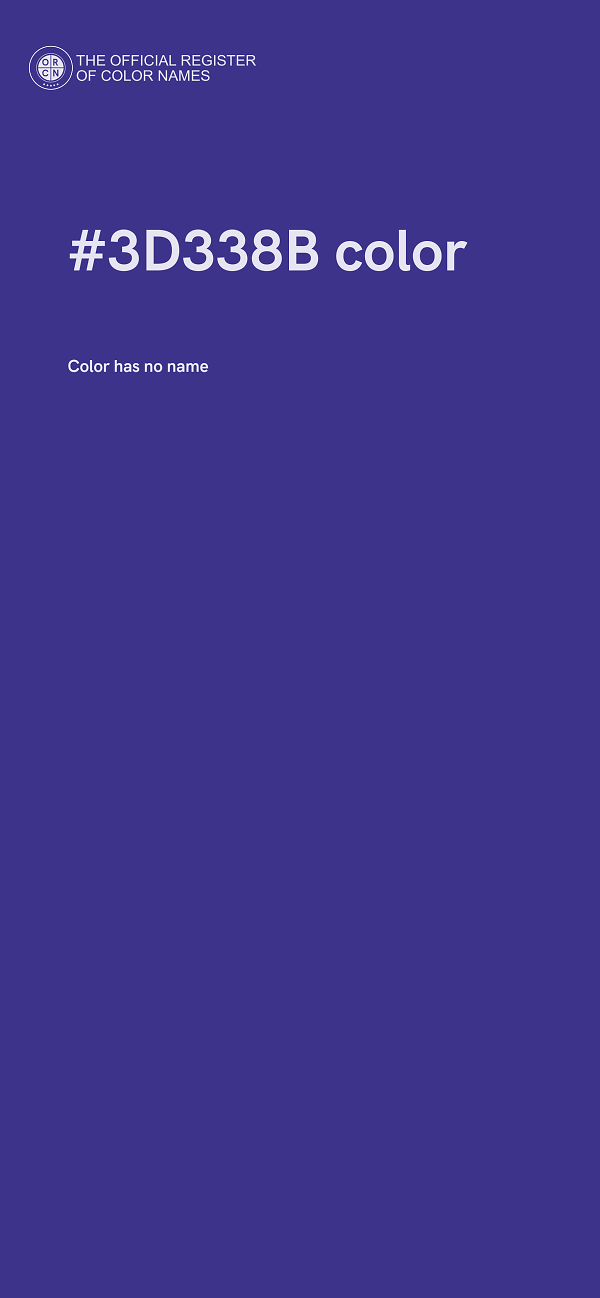 #3D338B color image