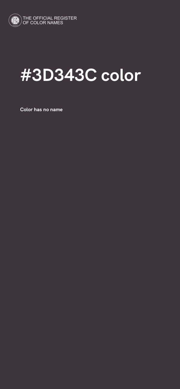 #3D343C color image