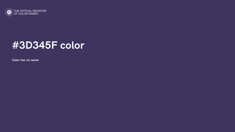 #3D345F color image