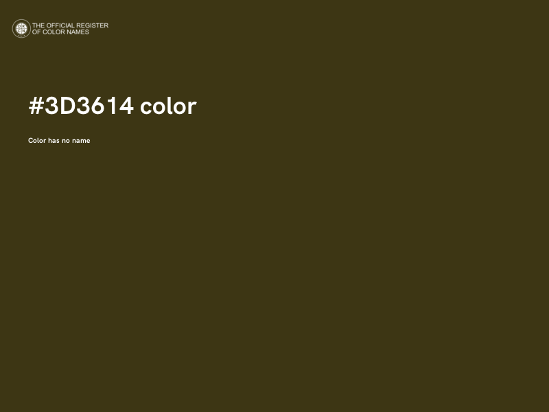 #3D3614 color image