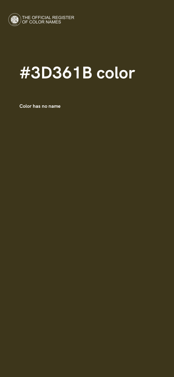 #3D361B color image