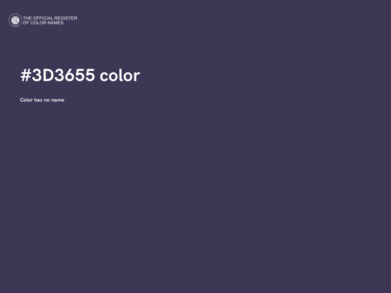 #3D3655 color image