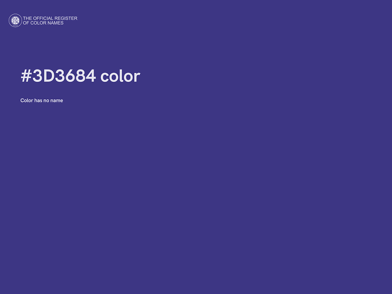 #3D3684 color image