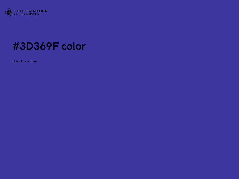 #3D369F color image