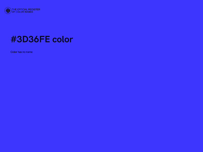 #3D36FE color image