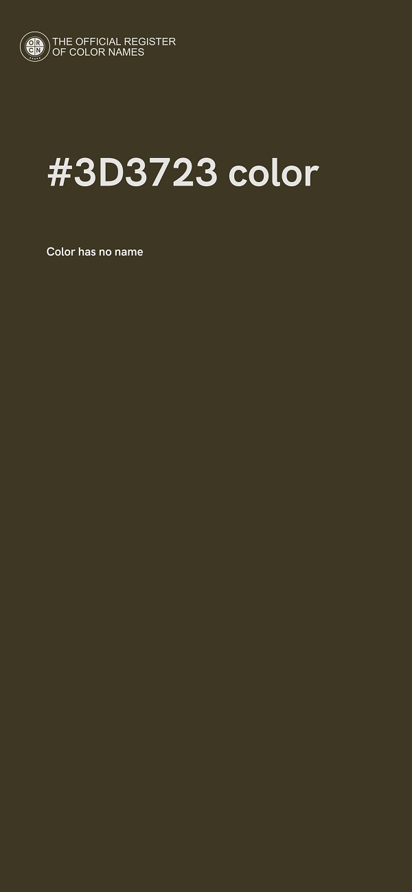 #3D3723 color image