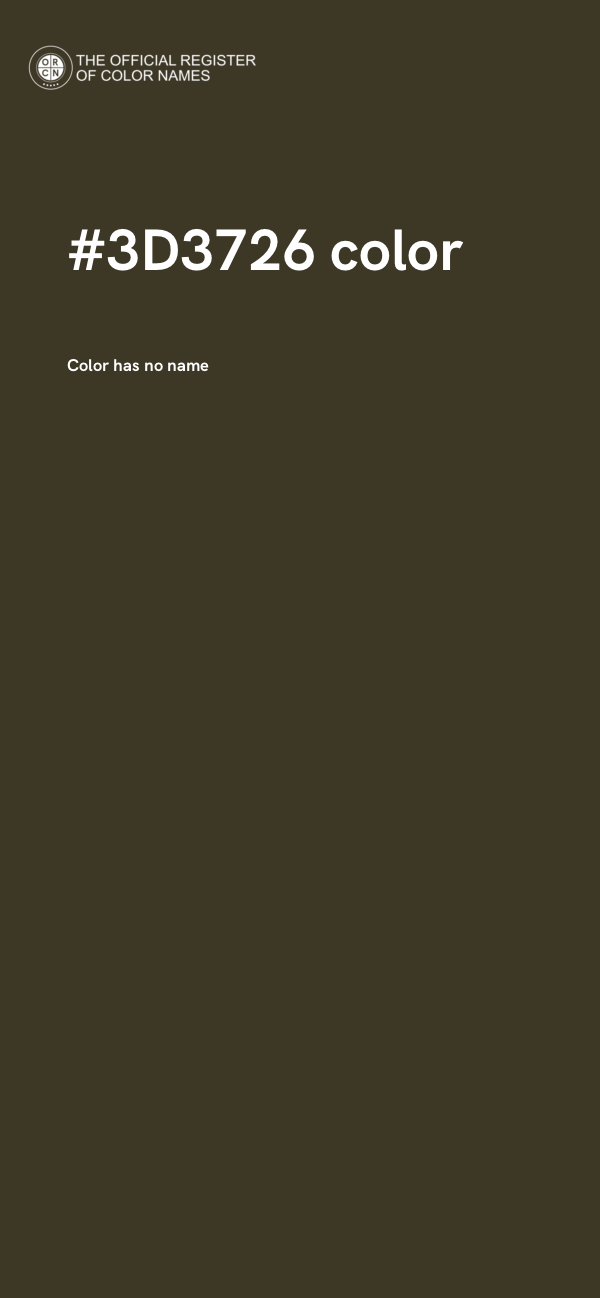 #3D3726 color image