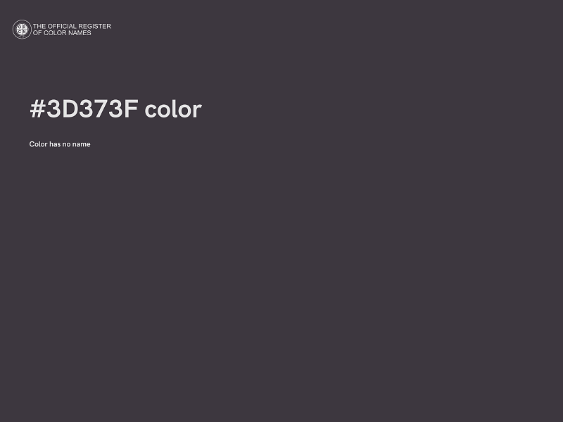 #3D373F color image