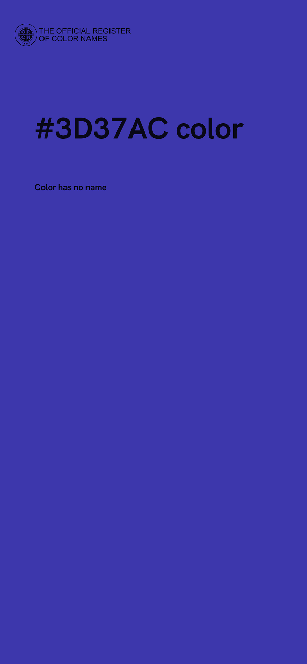 #3D37AC color image