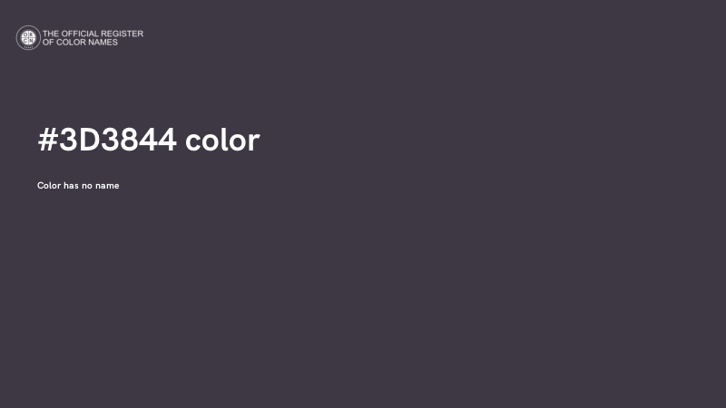 #3D3844 color image
