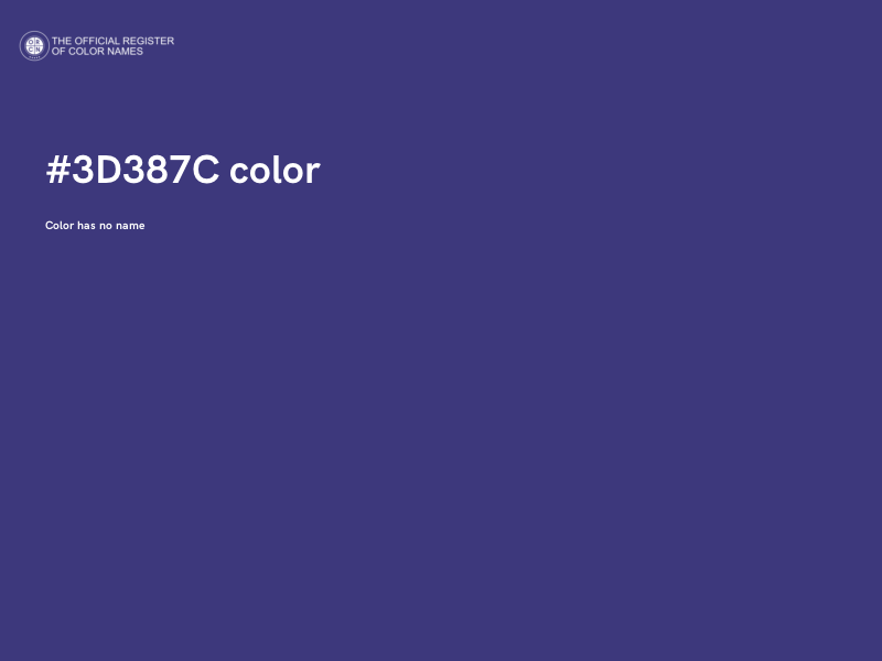 #3D387C color image