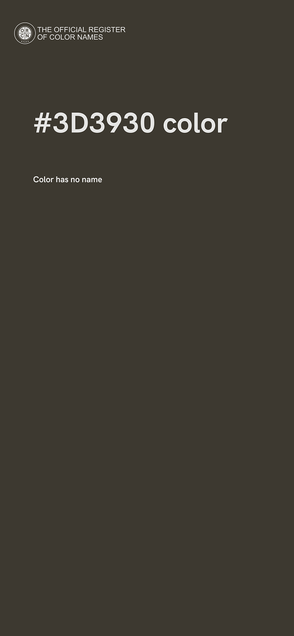 #3D3930 color image