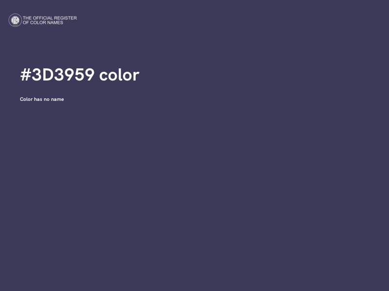 #3D3959 color image