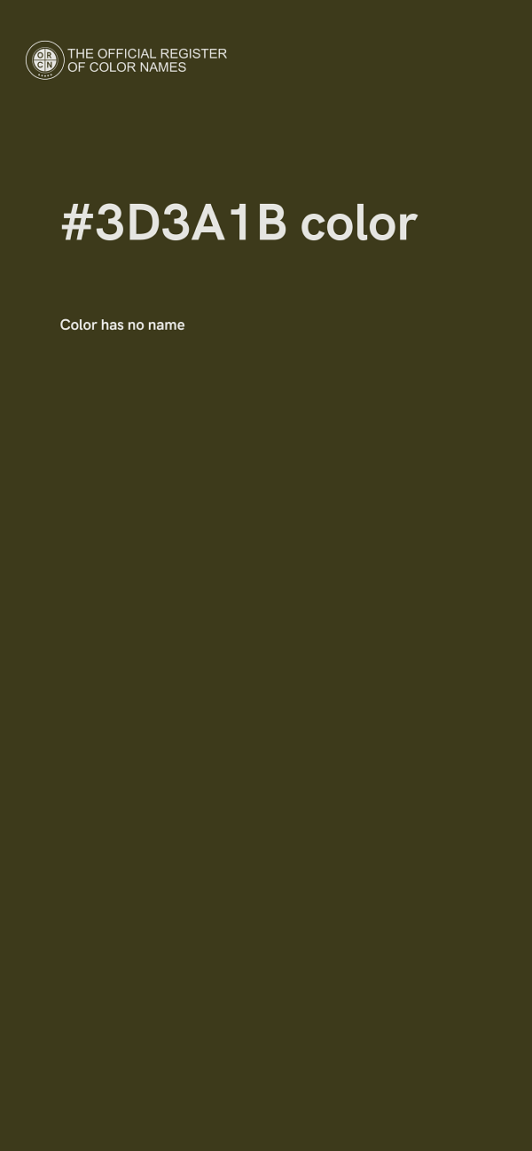#3D3A1B color image