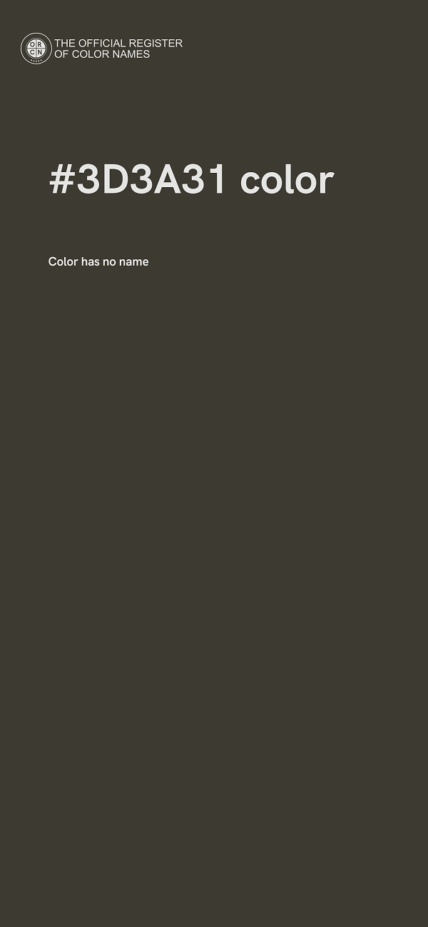 #3D3A31 color image