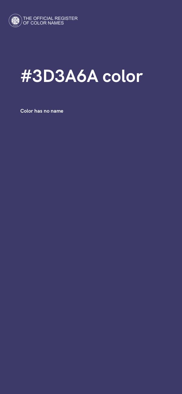 #3D3A6A color image