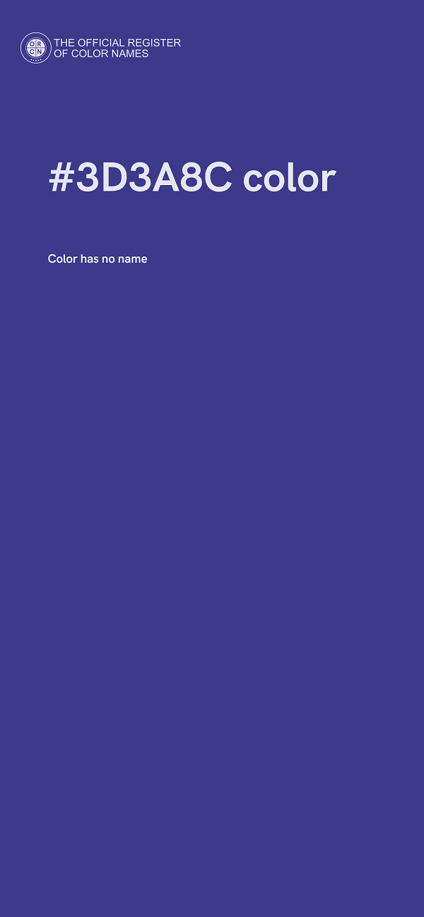 #3D3A8C color image