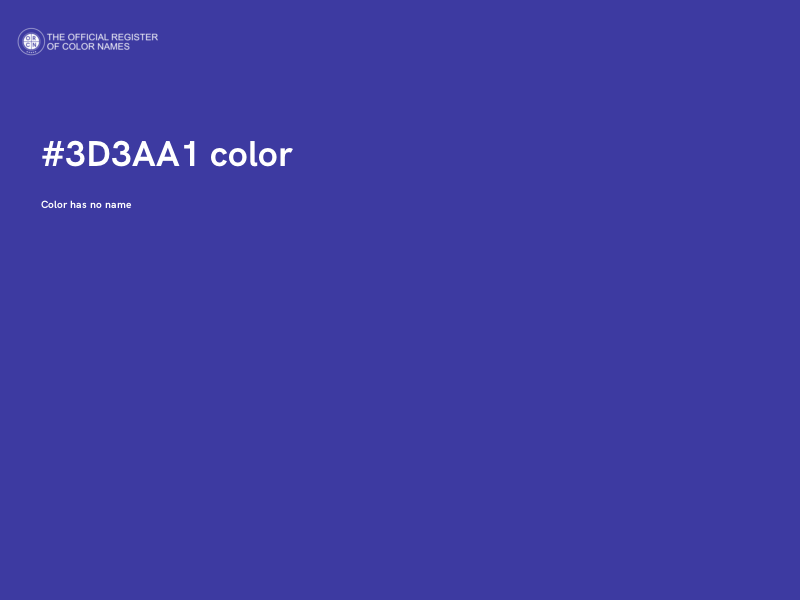 #3D3AA1 color image