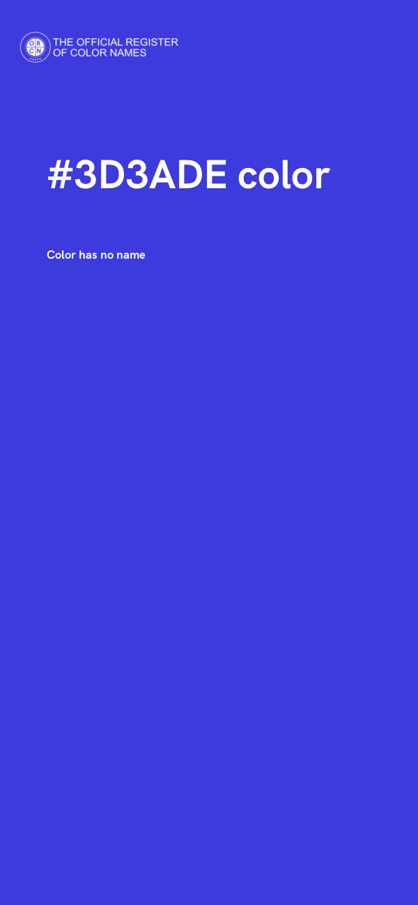 #3D3ADE color image