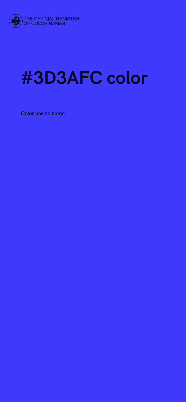 #3D3AFC color image