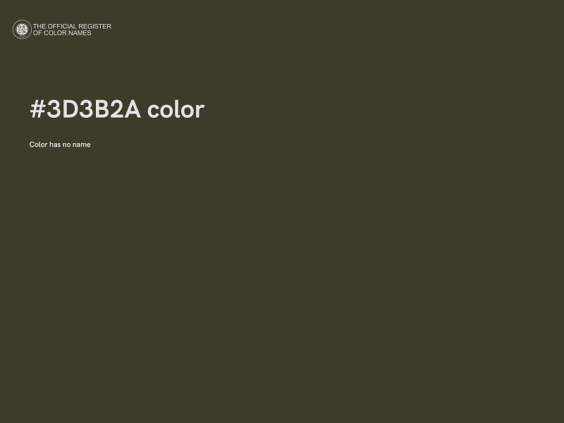 #3D3B2A color image