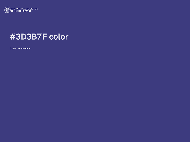 #3D3B7F color image