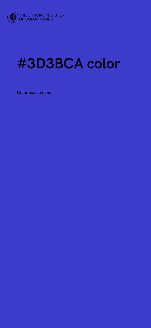 #3D3BCA color image