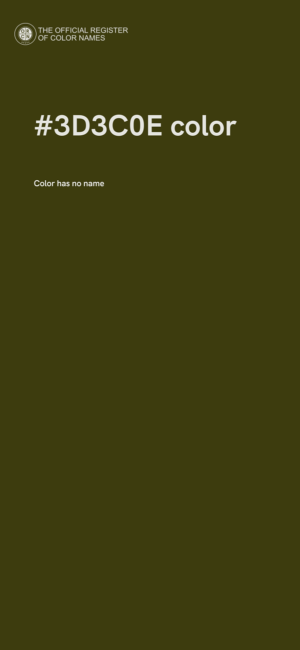 #3D3C0E color image