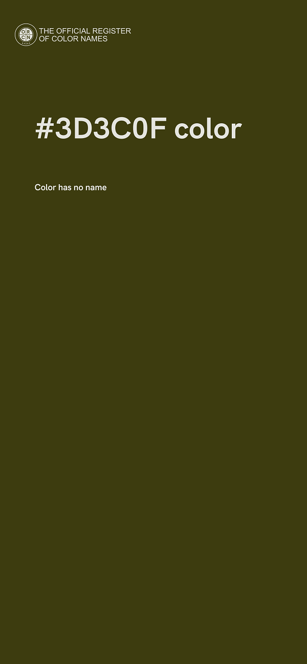 #3D3C0F color image